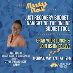 5/18 Monday Meals – Just Recovery Budget: Navigating Online Budget Tool