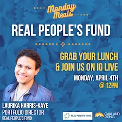 4/4/2022 Monday Meals: REAL People’s Fund